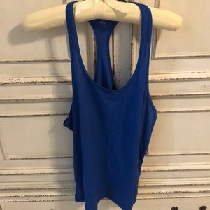 Blue racer back tank XL
